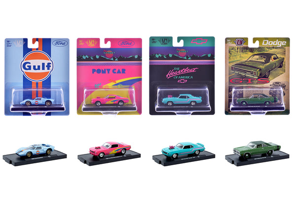 "Auto-Drivers" Set of 4 pieces in Blister Packs Release S07 Limited Edition to 7500 pieces Worldwide 1/64 Diecast Model Cars by M2 Machines