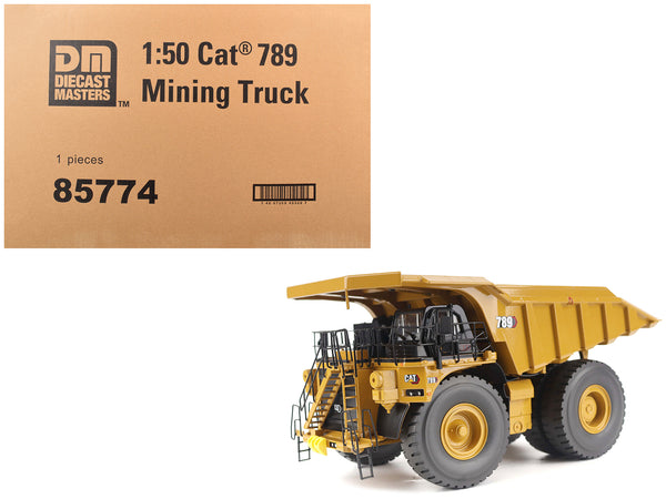 CAT Caterpillar 789 Mining Truck Yellow "High Line" Series 1/50 Diecast Model by Diecast Masters