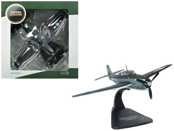 Grumman Avenger TBM-1C Aircraft "White 83 Blopsy VC-76 Petrof Bay" (1945) United States Navy "Oxford Aviation" 1/72 Diecast Model Airplane by Oxford Diecast