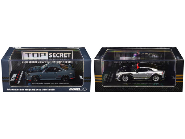 Nissan Top Secret "Tokyo Auto Salon Hong Kong 2025 Event Edition" Set of 2 Pieces 1/64 Diecast Model Car by Inno Models