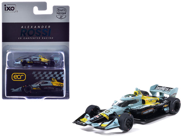 Dallara IndyCar #20 Alexander Rossi "Java House" Ed Carpenter Racing (Road Course Configuration) "NTT IndyCar Series" (2026) 1/64 Diecast Model by IXO Models