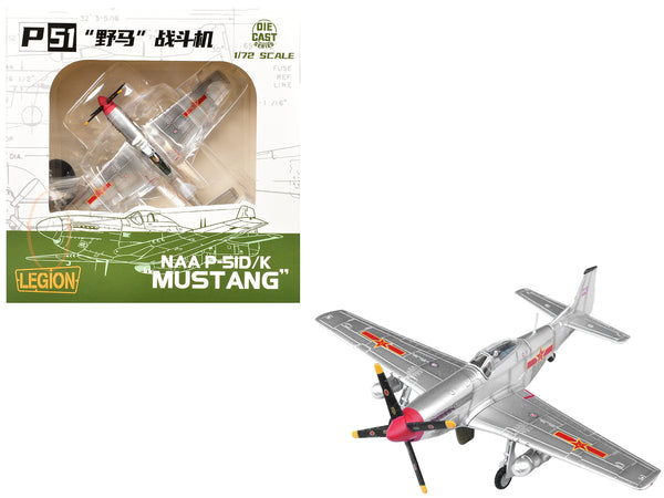 North American P-51D Mustang Aircraft "Captured from Chinese Nationalist Forces Chinese People's Revolution Military Museum" People's Liberation Army Air Force 1/72 Diecast Model Airplane by Legion
