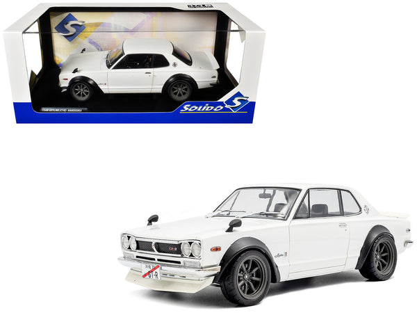 1970 Nissan Skyline (C10) Hakosuka RHD (Right Hand Drive) White 1/18 Diecast Model Car by Solido