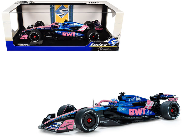 Alpine A525 #10 Pierre Gasly "BWT" Formula One F1 "Bahrain GP" (2025) "Competition" Series 1/18 Diecast Model Car by Solido