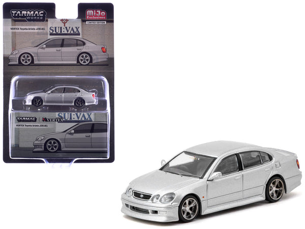 Toyota Vertex Aristo JZS161 RHD (Right Hand Drive) Silver Metallic "Global64" Series 1/64 Diecast Model Car by Tarmac Works