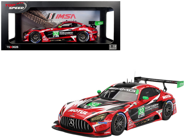 Mercedes-AMG GT3 EVO #32 Maximilian Gotz - Kenton Koch - Seth Lucas - Daniel Morad "Korthoff Competition Motors" IMSA "24 Hours of Daytona" (2025) 1/18 Model Car by Top Speed