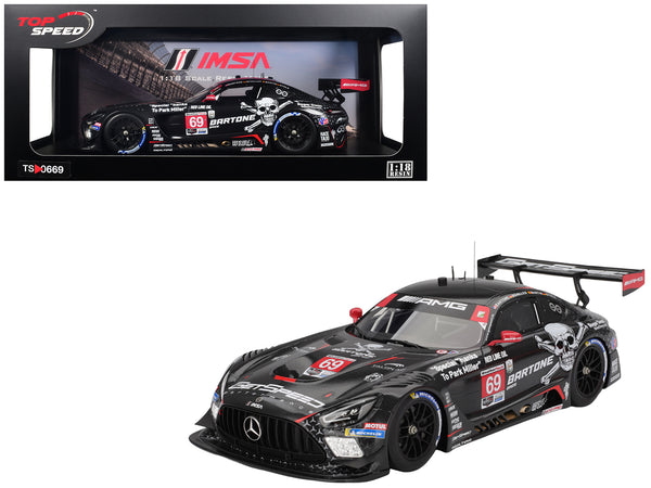 Mercedes-AMG GT3 EVO #69 Anthony Bartone - Maxime Martin - Fabian Schiller - Luca Stolz "GetSpeed" IMSA "24 Hours of Daytona" (2025) 1/18 Model Car by Top Speed