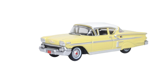 1958 Chevrolet Impala Sport Colonial Cream with Snowcrest White Top 1/87 (HO) Sc