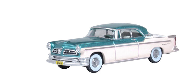 1955 Chrysler New Yorker Deluxe St. Regis Jade Green Metallic and Cream 1/87 (HO