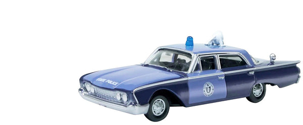 1960 Ford Fairlane Sedan "Massachusetts State Police Radar Car" Blue Two-Tone 1/