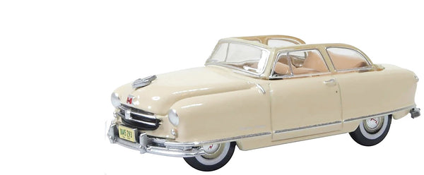 1950 Nash Rambler Custom Landau Convertible (Open) Champagne Ivory 1/87 (HO) Sca