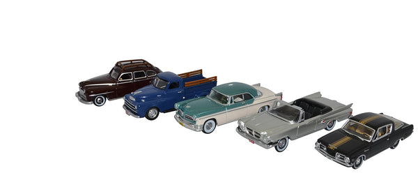 Chrysler Centenary 5 Piece Set 1/87 (HO) Scale Diecast Model Cars by Oxford Diec