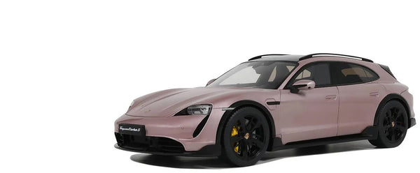 2022 Porsche Taycan Turbo S Cross Turismo Pink Metallic 1/18 Model Car by GT Spi