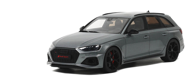 Audi RS 4 Competition Gray Metallic 1/18 Model Car by GT Spirit