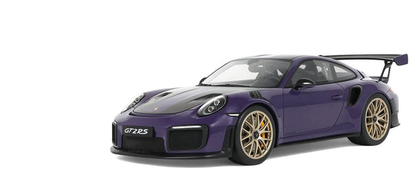 2021 Porsche 911 (991.2) GT2 RS Ultraviolet Metallic with Carbon Stripes 1/18 Mo