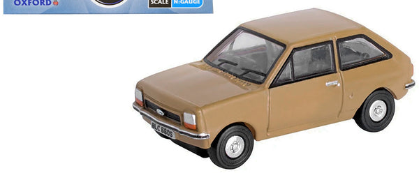 Ford Fiesta Mk1 RHD (Right Hand Drive) Nevada Beige 1/148 (N) Scale Diecast Mode