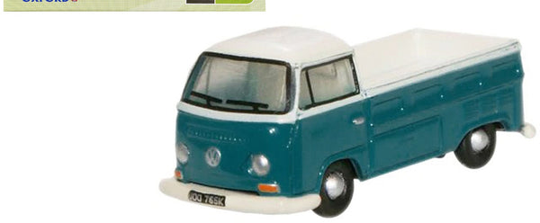 Volkswagen T2 Pickup Truck Emerald Green and Arkona White 1/148 (N) Scale Diecas
