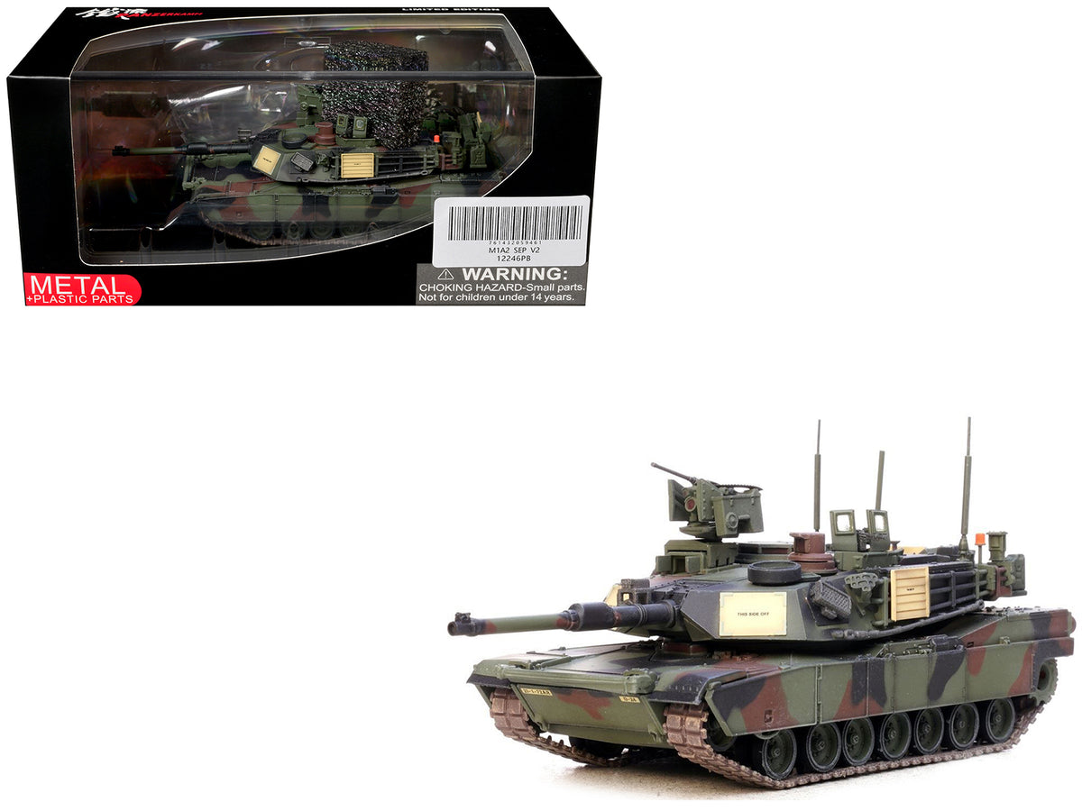 General Dynamics M1A2 SEP V2 Abrams Tank "1st Battalion 72nd Armor Regiment 2nd Infantry Division South Korea" United States Army 1/72 Diecast Model by Panzerkampf