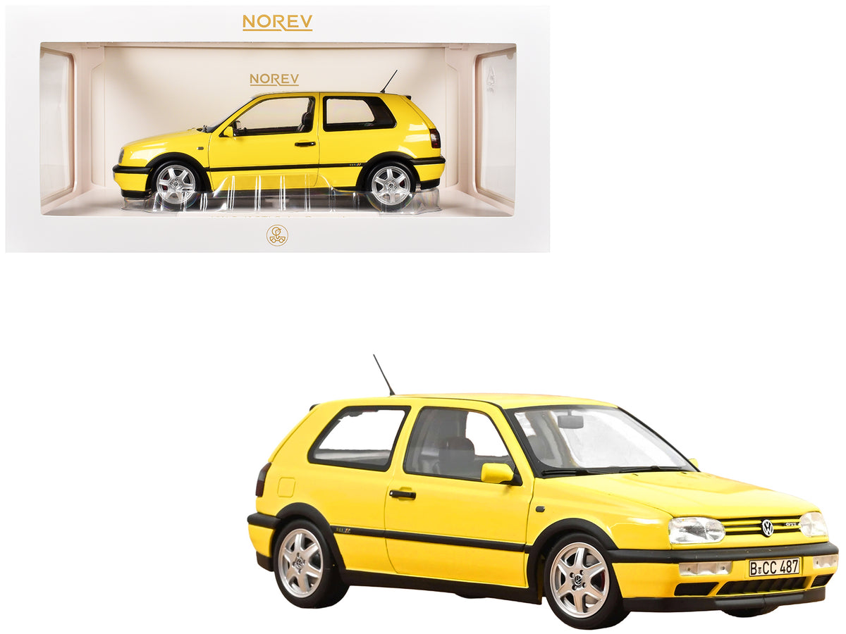 1994 Volkswagen Golf GTI Color Concept Yellow 1/18 Diecast Model Car by Norev