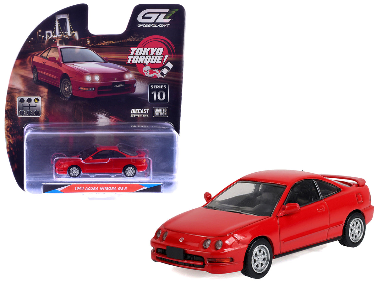 1994 Acura Integra GS-R Milano Red "Tokyo Torque" Series 10 1/64 Diecast Model Car by Greenlight