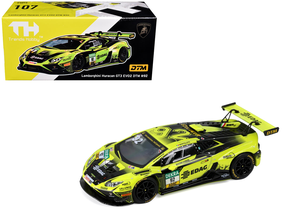 Lamborghini Huracan GT3 Evo 2 #92 Mirko Bortolotti "SSR Performance" "DTM" (2023) 1/64 Diecast Model Car by Trends Hobby