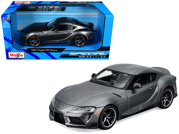 Toyota GR Supra Gray Metallic "Special Edition" Series 1/24 Diecast Model Car by Maisto