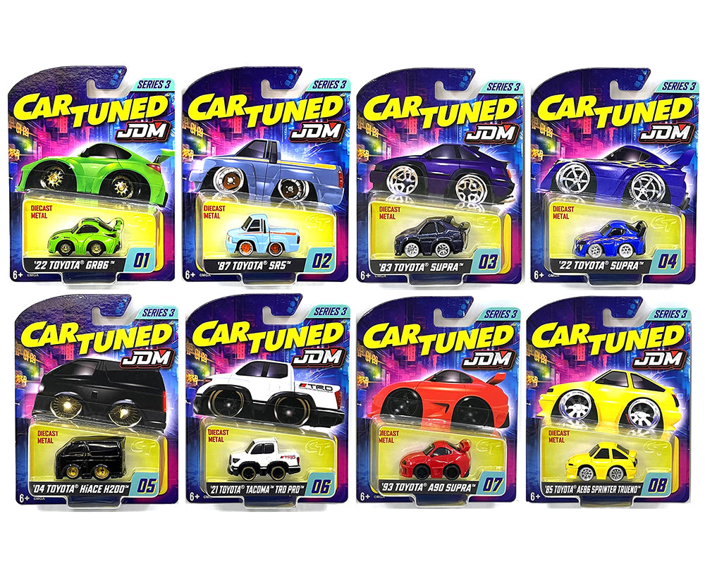 JDM Tuners Series 3 Set of 8 Pieces Diecast Model Cars by CarTuned