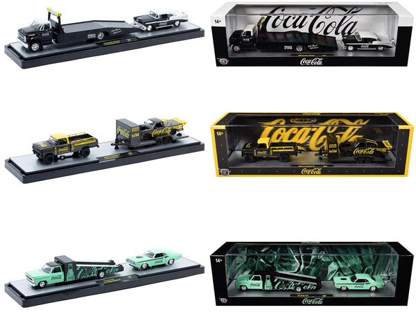 Auto Haulers "Coca-Cola" Set of 3 pieces Release 48 Limited Edition to 4800 pieces Worldwide 1/64 Diecast Models by M2 Machines