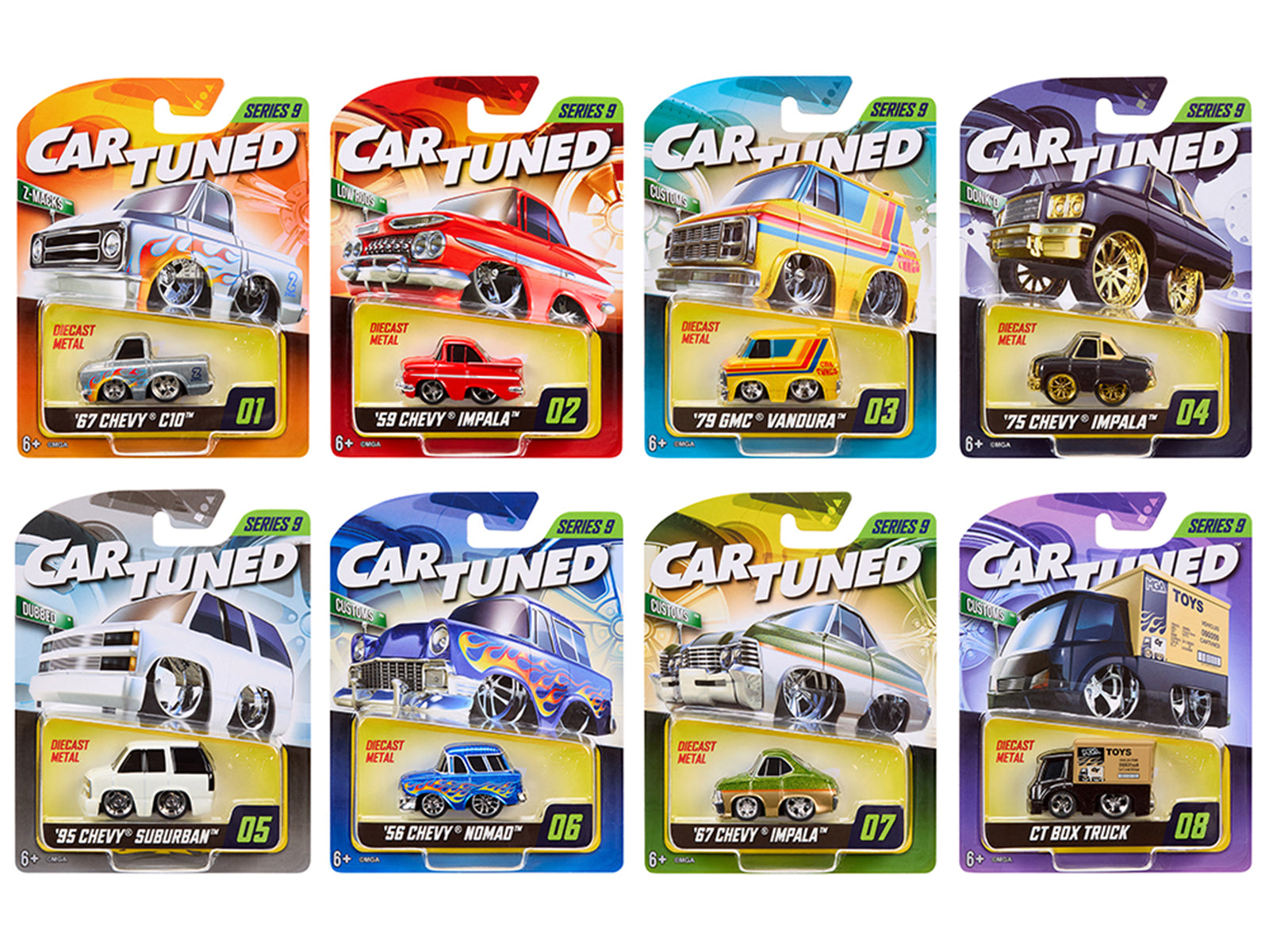 "Mainline" 2026 Series 9 Set of 8 Pieces Diecast Model Cars by CarTuned
