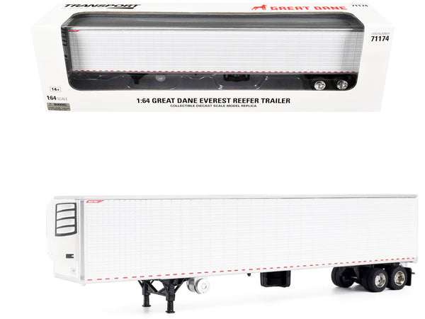 Great Dane Everest 53ft Refridgerated Trailer White "Transport Series" 1/64 Diecast Model by Diecast Masters