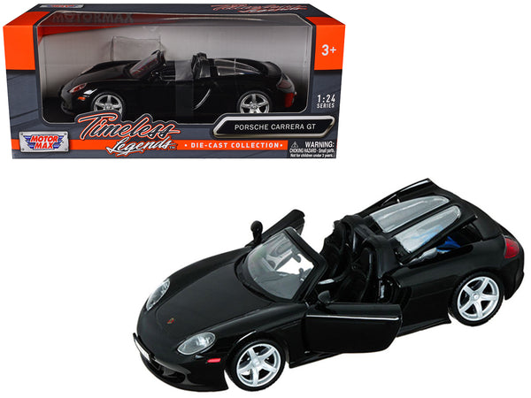 Porsche Carrera GT Black 1/24 Diecast Car Model by Motormax