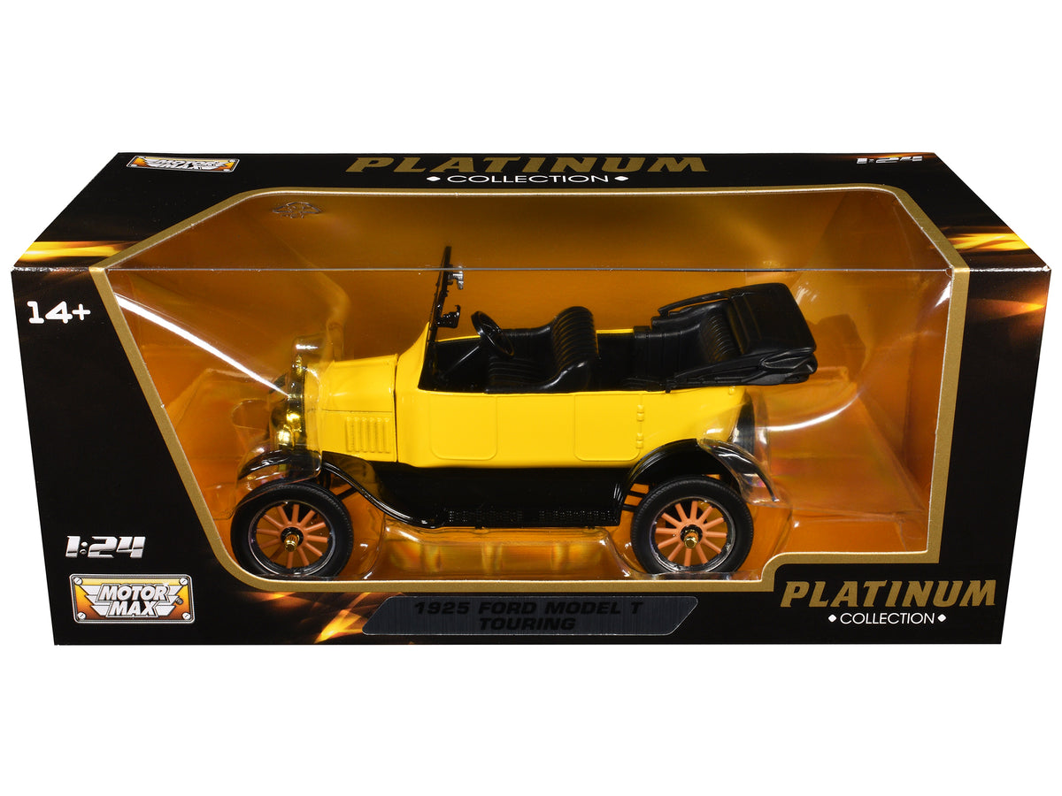 1925 Ford Model T Touring Yellow "Platinum Collection" Series 1/24 Diecast Model Car by Motormax