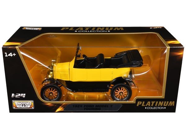 1925 Ford Model T Touring Yellow "Platinum Collection" Series 1/24 Diecast Model Car by Motormax