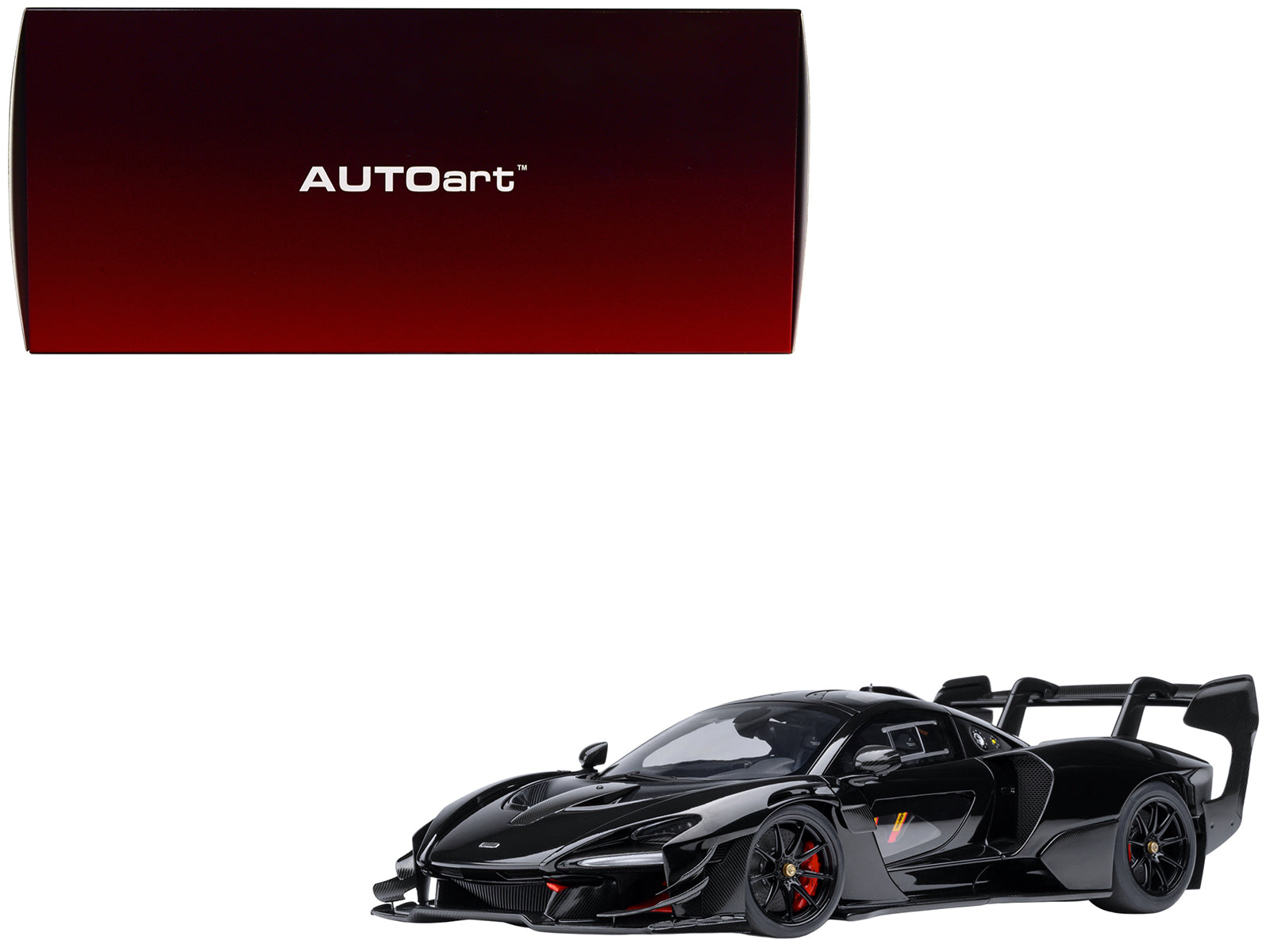 McLaren Senna GTR Onyx Black 1/18 Model Car by Autoart