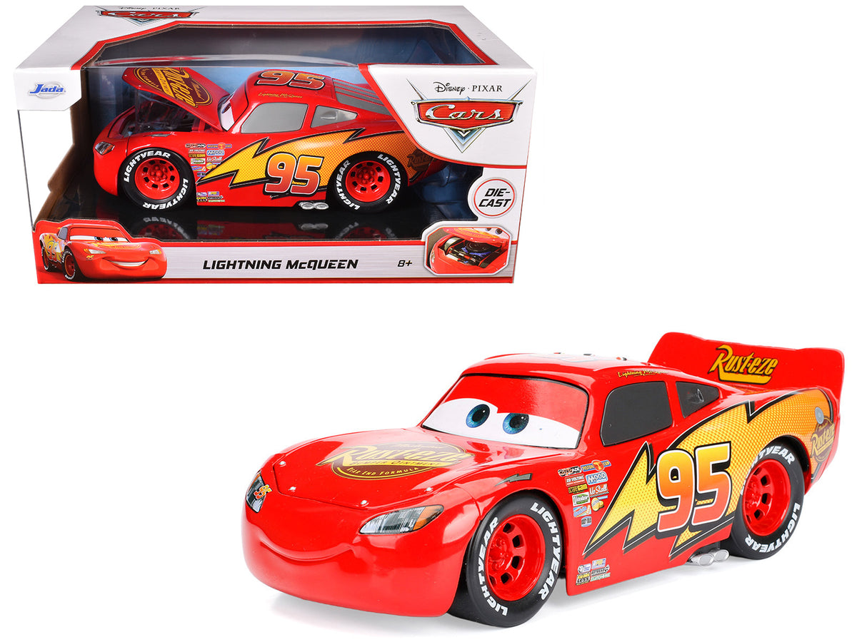 Lightning McQueen #95 Red Disney & Pixar "Cars" Movie "Hollywood Rides" Series Diecast Model Car by Jada