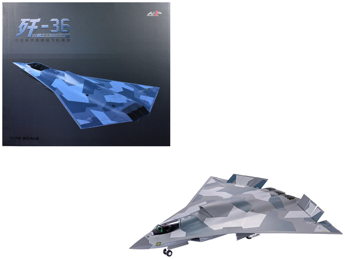 CAC J-36 Stealth Aircraft "People's Liberation Army Air Force" 1/72 Diecast Model by Air Force 1