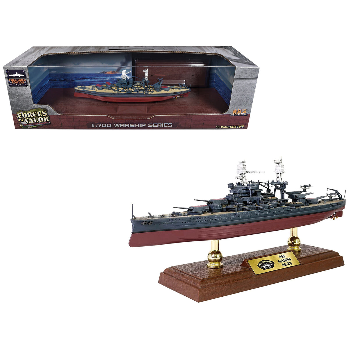 USS Arizona (BB-39) Pennsylvania-Class Battleship United States Navy "Full Hull Edition" Series 1/700 Diecast Model by Forces of Valor