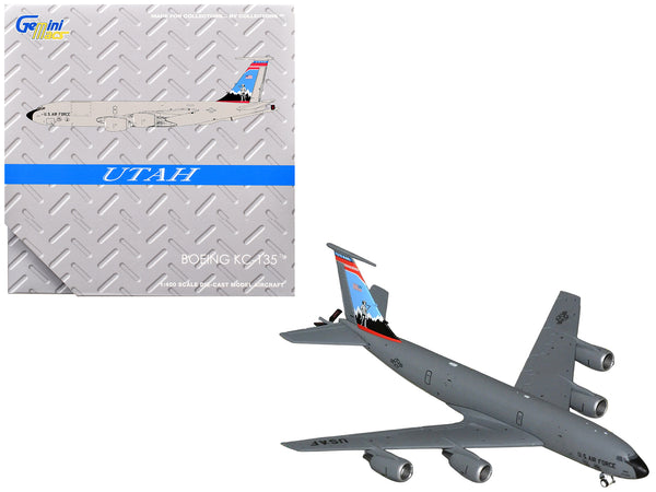 Boeing KC-135R Stratotanker Aircraft "Utah Air National Guard" United States Air Force (61-0275) Gray "Gemini Macs" Series 1/400 Diecast Model Airplane by GeminiJets