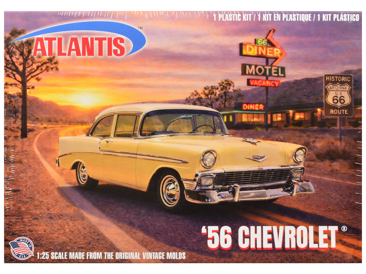 Skill 3 Model Kit 1956 Chevrolet Bel Air "Route 66" 1/25 Scale Model by Atlantis