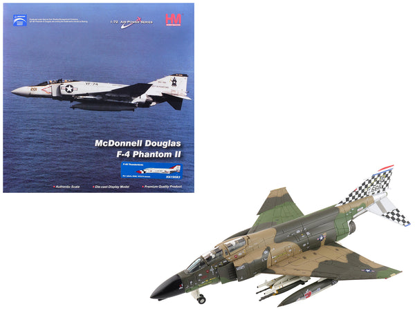 McDonnell Douglas F-4C Phantom II Fighter-Bomber Aircraft "63-7666 William Tell 57th FIS Keflavik Airport Iceland" (1977) United States Air Force "Air Power Series" 1/72 Diecast Model by Hobby Master