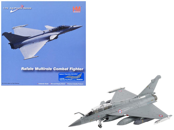 Dassault Rafale B Fighter Aircraft "113-IE/330 Libya" (2011) French Air Force "Air Power Series" 1/72 Diecast Model by Hobby Master