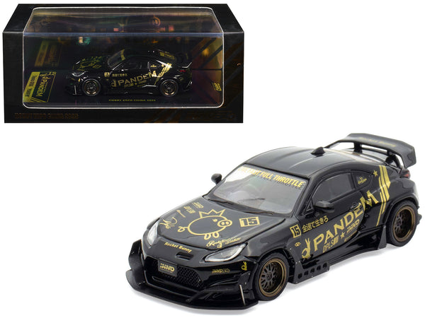 Toyota GR86 "Pandem" RHD (Right Hand Drive) Black with Gold Graphics "Hobby Expo China 2025 Event Exclusive" 1/64 Diecast Model Car by Inno Models
