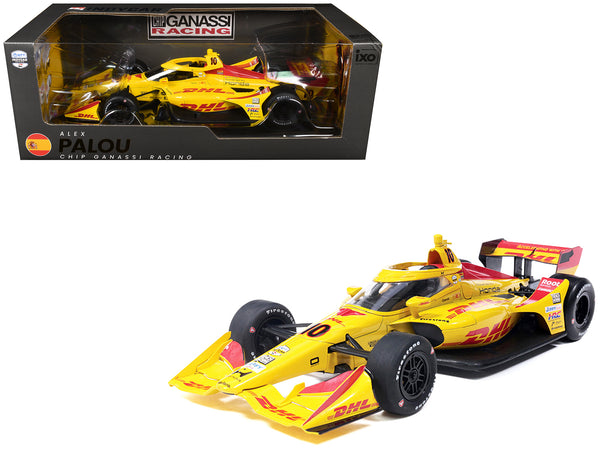 Dallara IndyCar #10 Alex Palou "DHL" Chip Ganassi Racing (Road Course Configuration) "NTT IndyCar Series" (2026) 1/18 Diecast Model Car by IXO Models