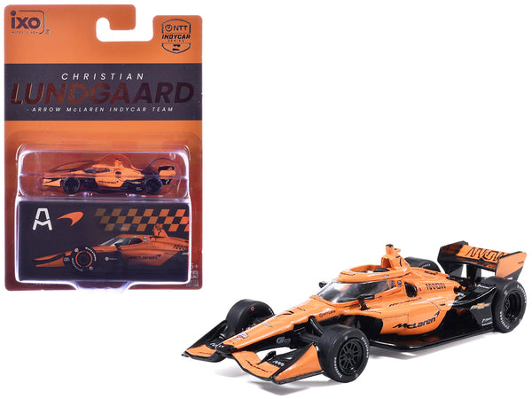 Dallara IndyCar #7 Christian Lundgaard "McLaren" Arrow McLaren IndyCar Team (Road Course Configuration) "NTT IndyCar Series" (2026) 1/64 Diecast Model by IXO Models