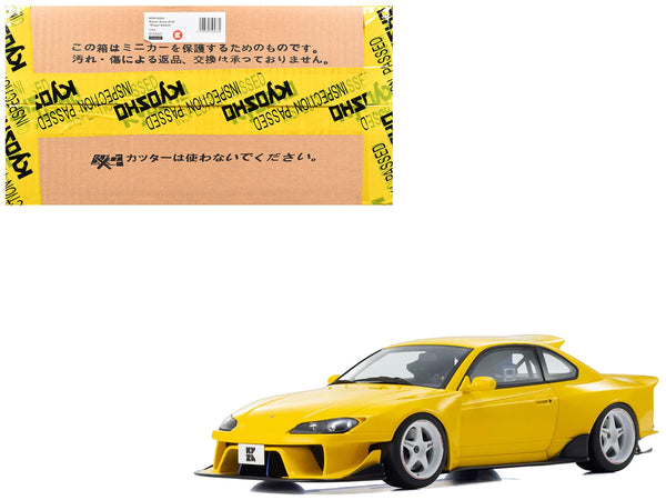 Nissan Silvia (S15) "Khyzyl Saleem" Yellow 1/18 Model Car by Kyosho