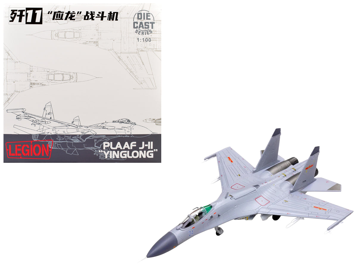 Shenyang J-11BH Yinglong Aircraft "Blue 24" (2014) People’s Liberation Army Navy Air Force 1/100 Diecast Model Airplane by Legion