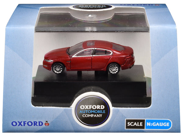 Jaguar XF RHD (Right Hand Drive) Carnelian Red 1/148 (N) Scale Diecast Model Car by Oxford Diecast