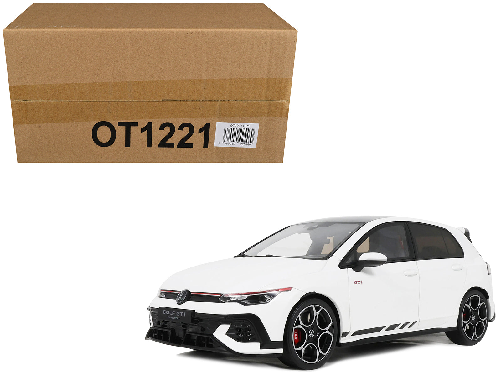 2024 Volkswagen Golf Mk.8 GTi Clubsport Pure White Limited Edition to 999 pieces Worldwide 1/18 Model Car by Otto Mobile
