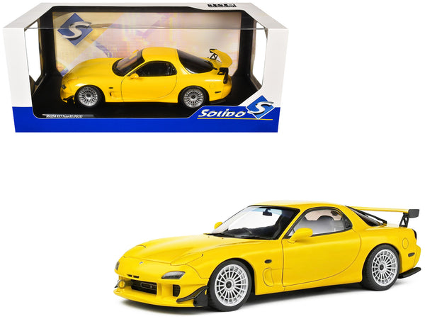 1994 Mazda RX7 Type RS (FD3RS) RHD (Right Hand Drive) Yellow 1/18 Diecast Model Car by Solido