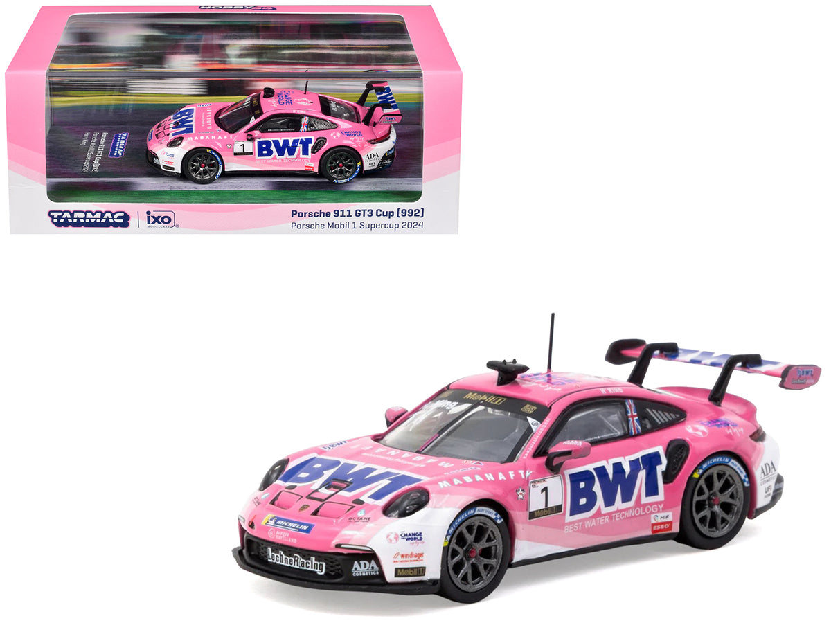Porsche 911 GT3 Cup (992) #1 Harry King "Porsche Mobil 1 Supercup" (2024) "Hobby64" Series 1/64 Diecast Model Car by Tarmac Works